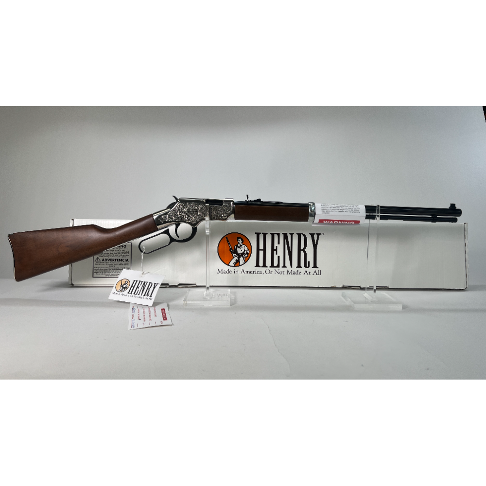 Henry Silver Eagle H004SEM - Lever Action Rifle - .22 Magnum - Engraved - NIB thumbnail